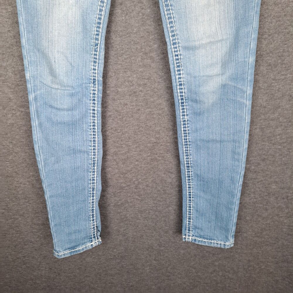 Culture Jeans Light Wash Skinny Jeans Flap Pockets Size 0 - Picture 6 of 13
